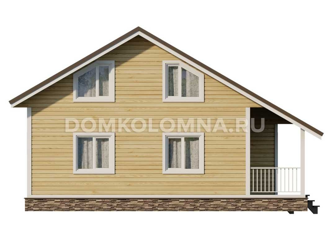 рисунок дома из бруса терем